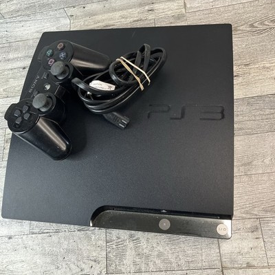 Sony PlayStation 3 PS3 Slim 160GB Console CECH-2501A + Controller + Cord WORKS
