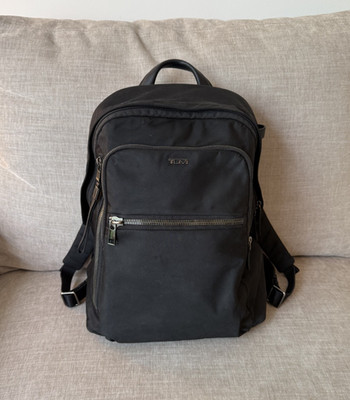 TUMI Voyageur Halsey Backpack Nylon Black w/ Gunmetal Hardware
