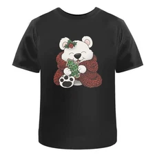 'Christmas Blanket Polar Bear' Unisex T-Shirt - 100% Cotton (S-XXL) (TA051215)
