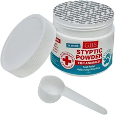 G.B.S 5 Oz Styptic Powder for Dogs, Cats & Birds – Quick Blood Clotting for Nail