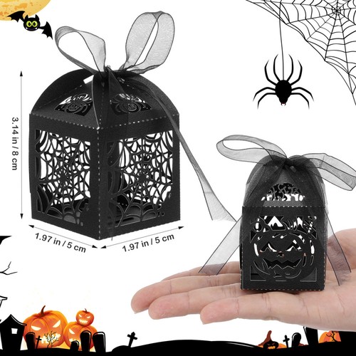 50 sztuk Halloween Impreza Urocze pudełko na cukierki Pudełko upominkowe - Zdjęcie 11 z 11