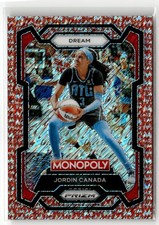 2024 Panini Prizm Monopoly WNBA #56 Jordin Canada Red Millionaire Shimmer #/100