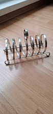 WMF Vintage Toast-St&auml;nder Toast Rack Spiralform NS Neusilber versilbert 1950er