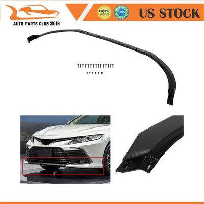 Glossy Black Front Bumper Lip Spoiler Fits 2021-2023 Toyota Camry LE xle US