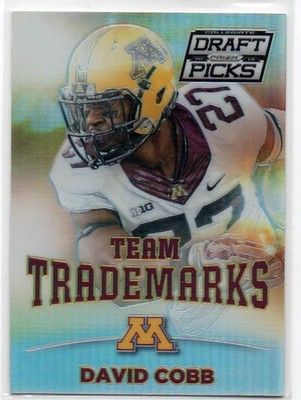 2015 Prizm Draft Picks Team Trademarks #13 David Cobb Minnesota    xx