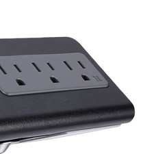 Desk Clamp Power Strip With Triangular Design For Easy Charging At Home