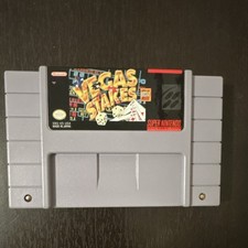 Vegas Stakes SNES Super Nintendo Cartridge Tested Working