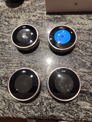 Four Nest 2nd Generation Learning Silver Programmable Thermostat
