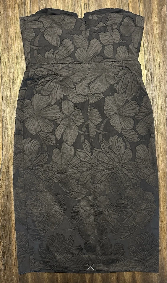 Nuevo sin etiquetas Vestido de Cóctel J Crew Jacquard Negro Talla 8 Foto 2 de 4
