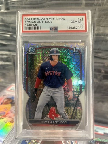 2023 BOWMAN CHROME ROMAN ANTHONY RC MEGA BOX MOJO REFRACTOR  GEM MINT PSA 10