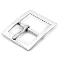 Single Prong Belt Buckle Square Center Bar Leather Craft Accessories 6 PCS