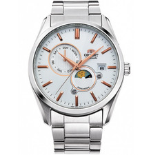 ORIENT RN-AK0301S White SUN MOON 22 Jewels Automatic Men's Watch New in Box