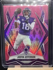 Justin Jefferson 2025 Phoenix Football #135 Pink Hyper Prizm 096/299