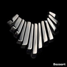 70cts Black Agate - Bars (4x10-4x30mm) Strand