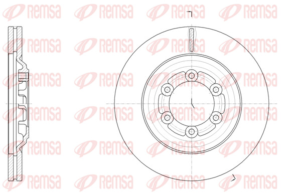 Remsa 2X Bremsscheibe Vorne Ø300Mm BelüFtet FüR Isuzu D-Max II TFR TFS-image