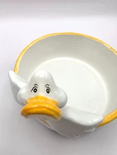 Bella Casa by Ganz Ceramic Duck Bowl Candy Trinket Farmhouse Kitchen Decor NWT