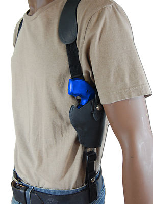 NEW Barsony Black Leather Vertical Shoulder Holster Colt 2'' Snub Nose Revolvers