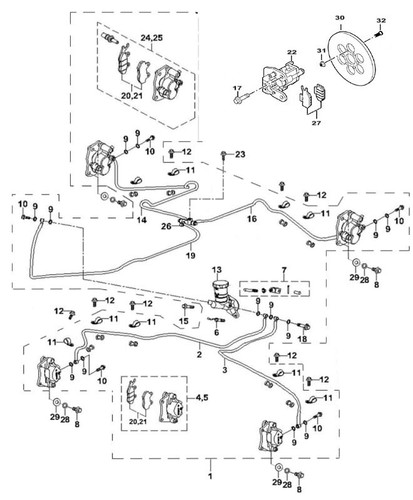Brake Master Cylinder reservior UTV,750,700,550,500,HiSUN,Massimo,HS,MSU,BENNCHE - Picture 2 of 3