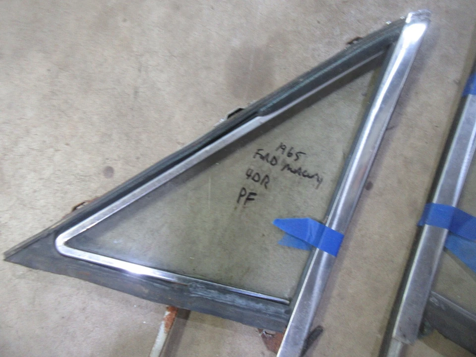 1965 Mercury Monterey седан дверь вентиляционное стекло рама отделка пара деталей - Изображение 3 из 4