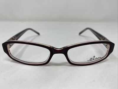 Elan ELAN 9405 Merlot/Crystal 51-17-135 Dark Brown Eyeglasses Frame DH98