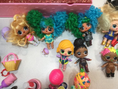 LOL dolls lot of 30 3 inch with storage display carry shelf case LOT - Picture 5 of 13
