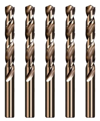 Cobalt Drill Bit with Size 1/16'' to 1/2'' HSS M35 Metalworking Drill Steel Metal