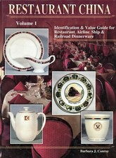 Restaurant Airline Ship Railroad Pottery China - Marks Patterns / Book + Values