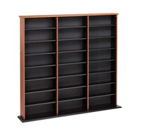 Wood Wall Unit Storage Media Adjustable Shelves Organizer Wood Wall Unit Storage Media Adjustable Shelves Organizer