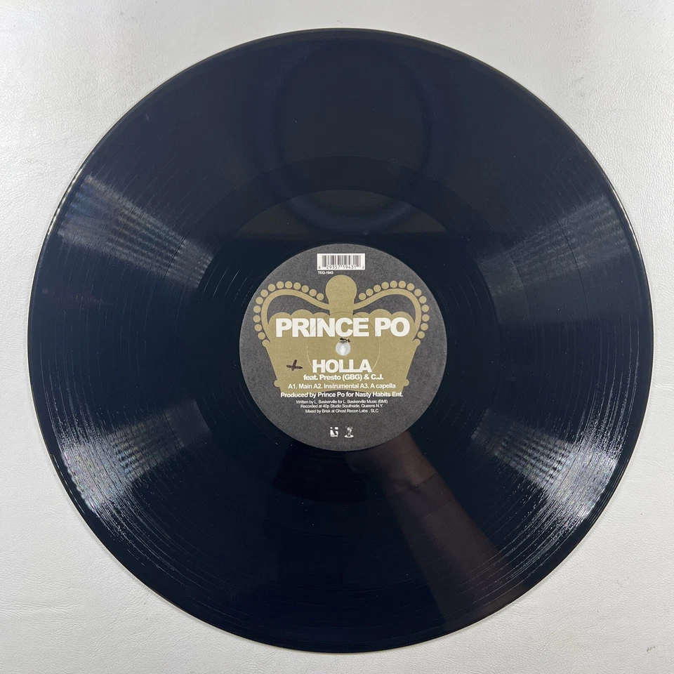 Prince Po “Holla /Mecheti Lightspeed” Single 12”/Traffic TEG-1943 (EX) Shrink - Image 4 of 4