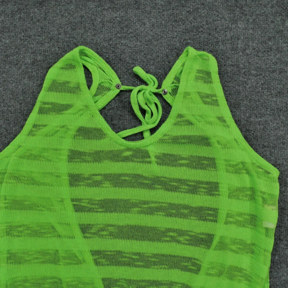 Oakley Cover Up Dress Womens Large Green Yellow Neon Mesh - Image 3 of 4