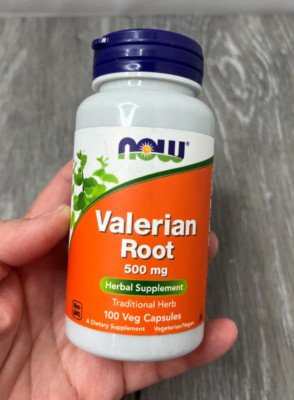 NOW Foods Valerian Root 500mg 100 Capsules BB 6/27