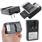 Universal LCD Screen USB AC Phone Battery Li-ion Home Wall Dock Travel Charger