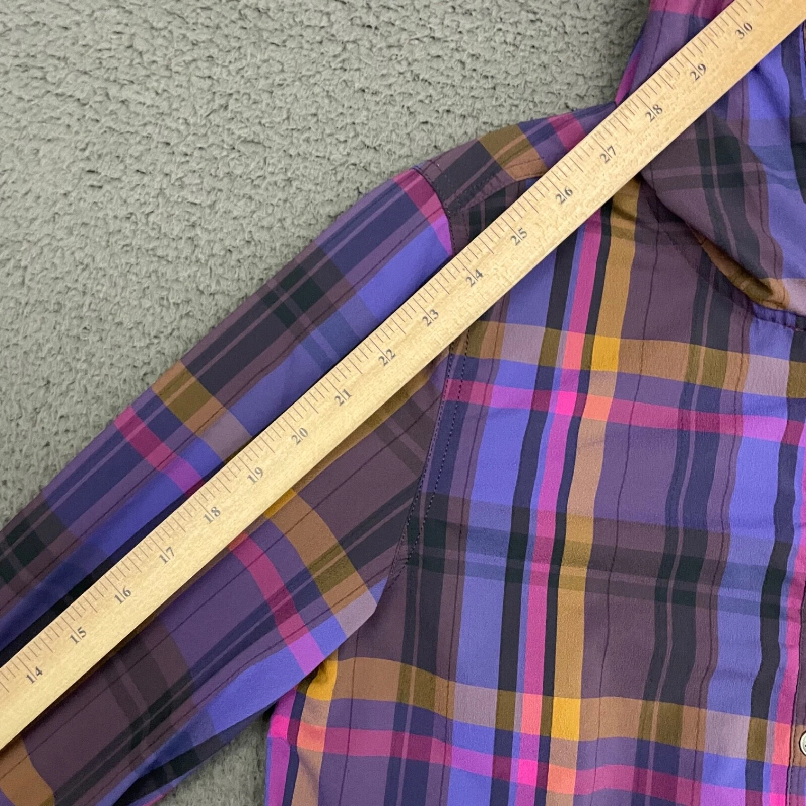 prana hooded plaid henley long sleeve hiking outdoor shirt