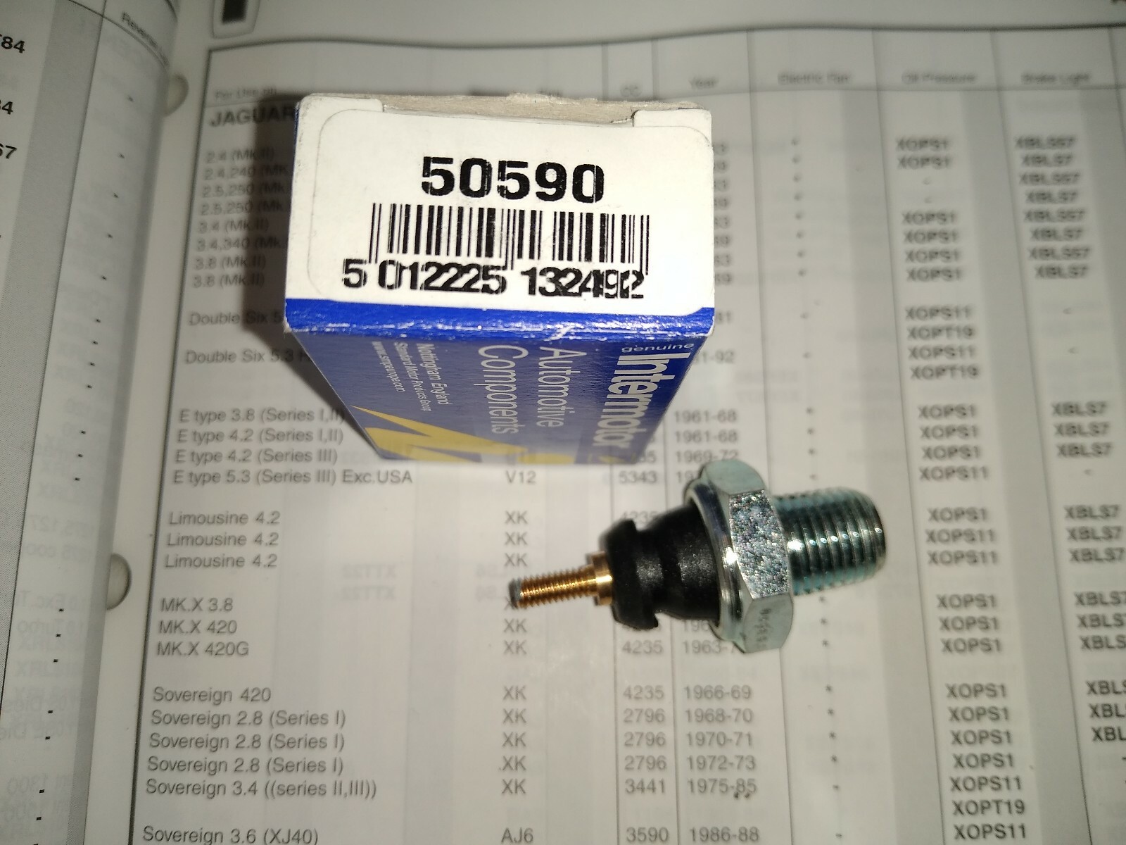 OIL PRESSURE SWITCH FORD CAPRI CORTINA CONSUL ESCORT & FIESTA MK1