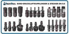 Druckluft Kupplung EURO DN 5.0 STAHL Stecknippel Schnellkupplung Stecker IG AG
