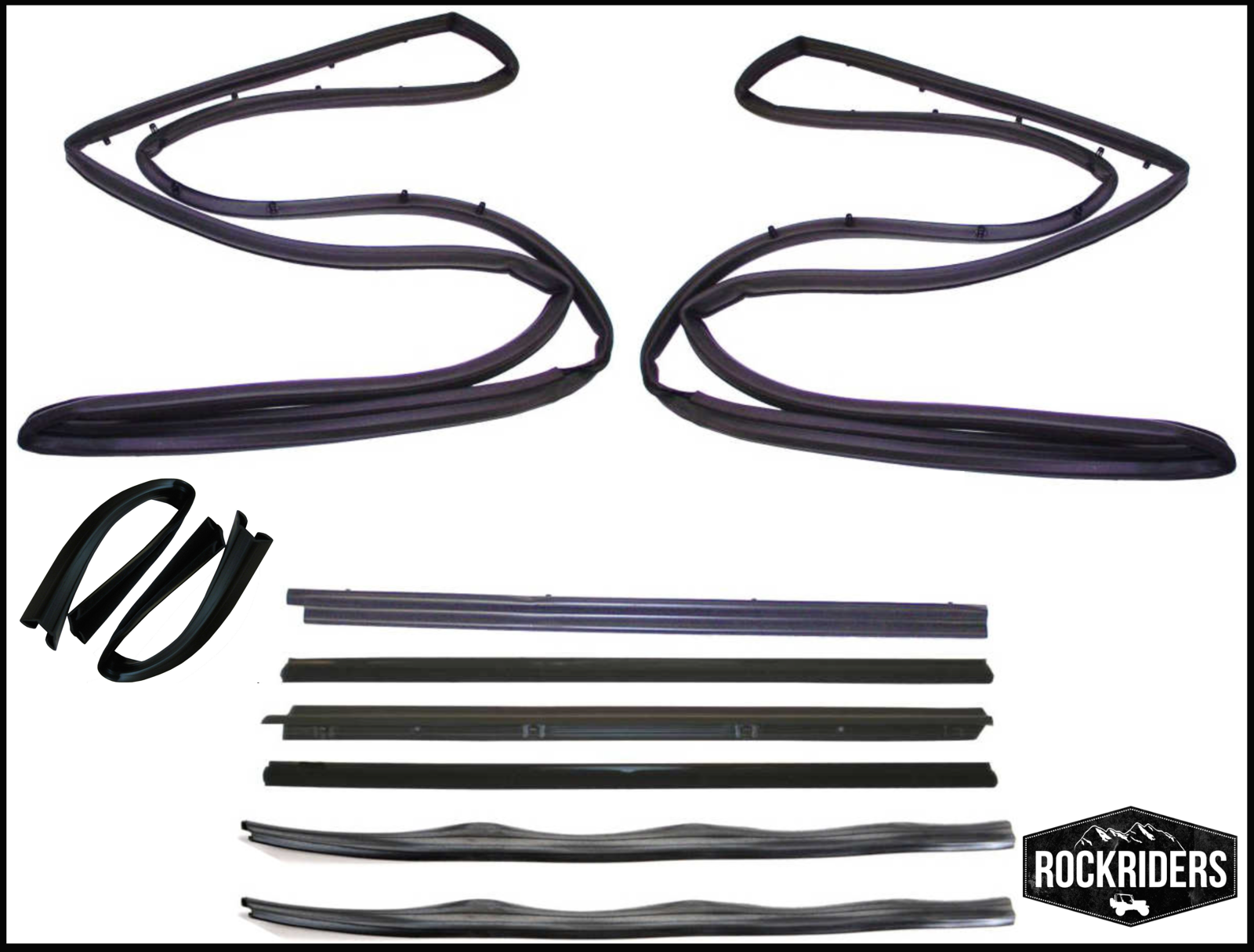 19761995 Wrangler YJ & CJ7 Replacement Full Door Seal Kit Driver