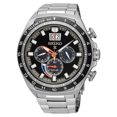 Seiko ProspeX SSC603P1 Solar V194 Sky Chronograph Stainless Steel Men Watch