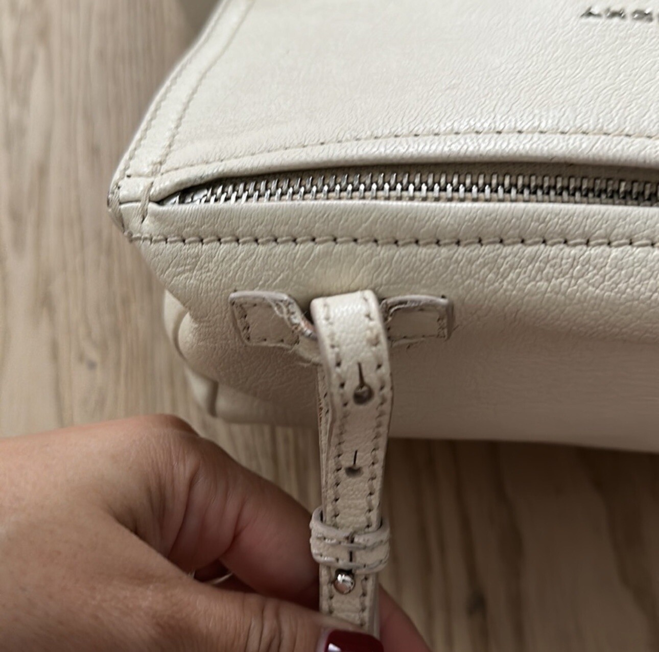 Givenchy Small Pandora Leather Crossbody Bag White/Cream eBay