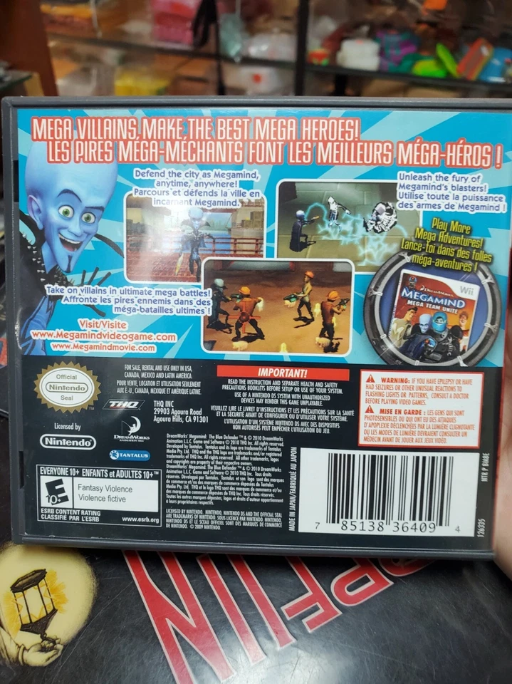 Mega Mind The Blue Defender DS CIB EN/FR Free Shipping in Canada !!!!!! - Image 2 of 3