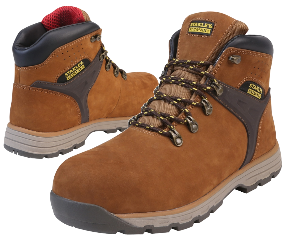 MENS STANLEY FATMAX LIGHTWEIGHT SAFETY WORK BOOTS HIKER ANKLE
