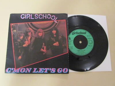 Girlschool C'Mon Lets Go 1981 UK Import Bronze Rec 1st Press 7