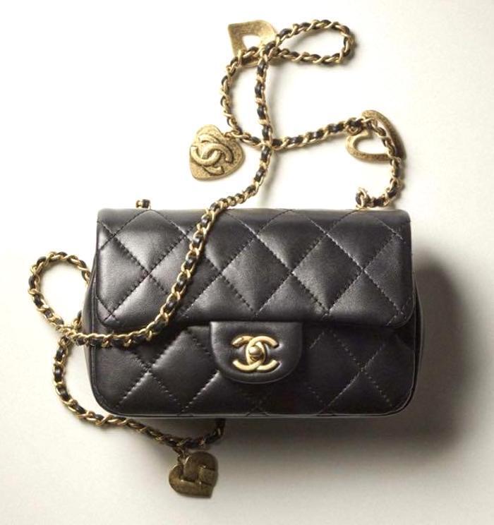 Chanel 22B Mini Flap Bag Crossbody AS3457 Black Lambskin Shoulder