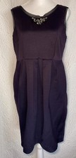 SIMPLY VERA WANG Jeweled Cocktail Sheath Dress Purple With Pockets Size 10