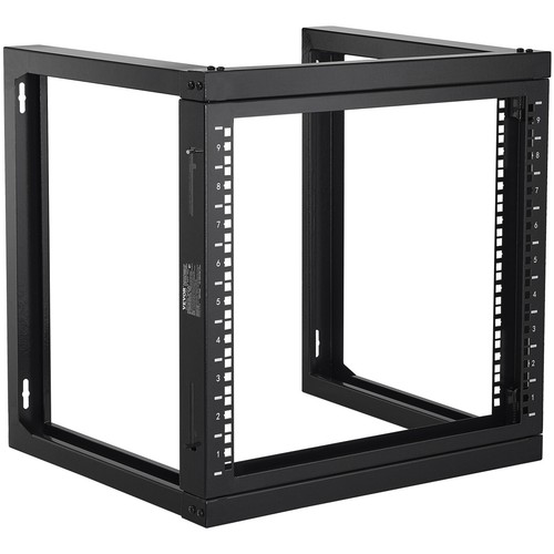 VEVOR Rack de Serveur Réseau à Cadre Ouvert 9U à Montage Mural 68,04 kg Noir - Photo 10/12