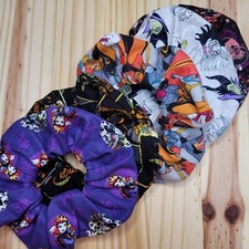 Villains Scrunchies  Handmade in the USA  Long Lasting Silicone Elastic