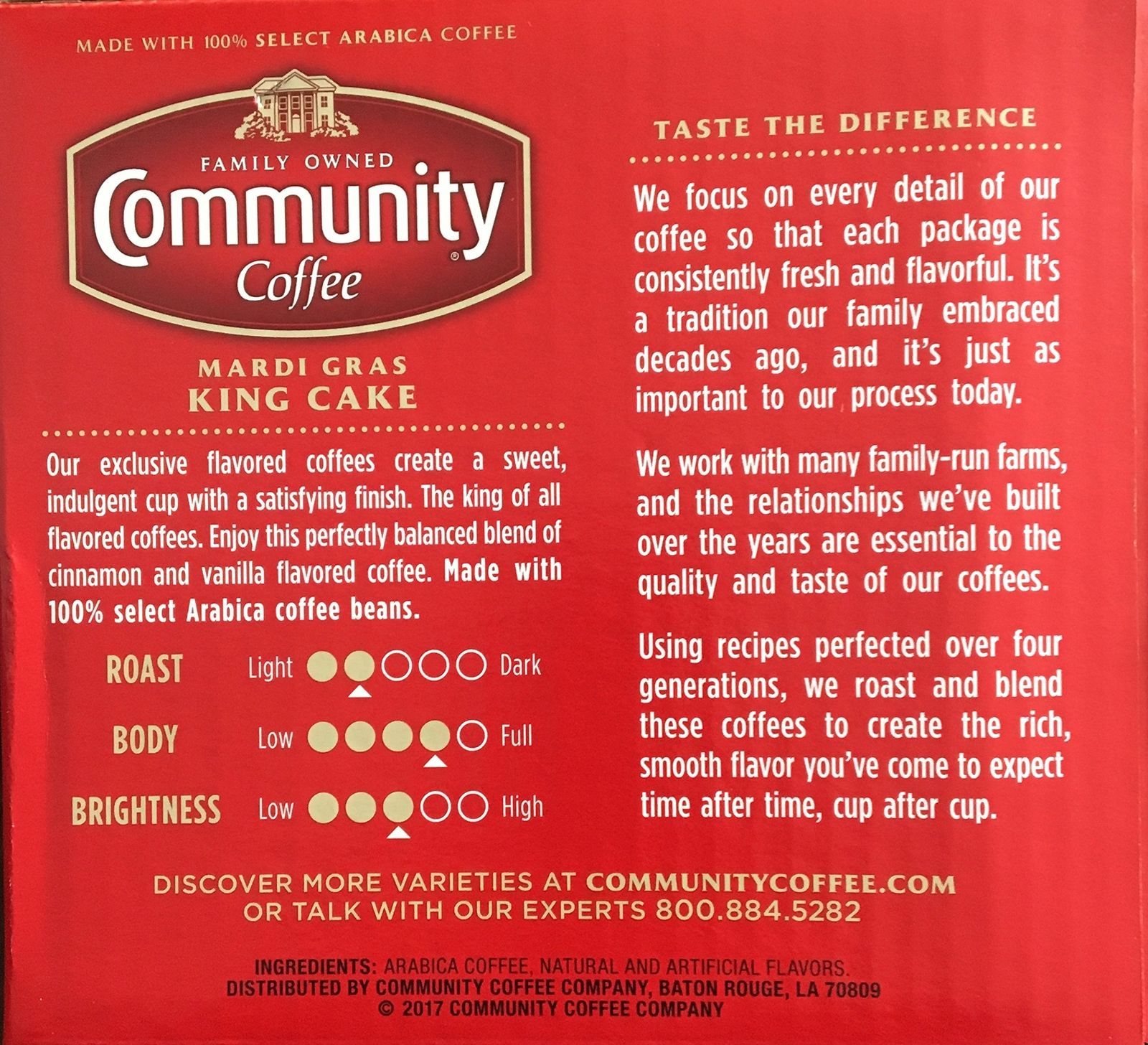 Community Coffee Mardi Gras King Cake Coffee 54 to 162 Keurig K cups