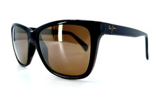Maui Jim Jacaranda MJ 763-26S Black Sunglasses Polarized HCL Brown