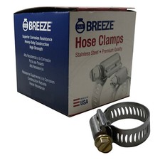 Box Of 10 10 Stainless Steel 916 To 1-116 Worm Gear Hose Clamp 12 Band Usa