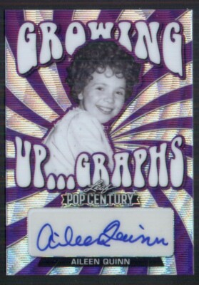 2022 Leaf Metal Pop Century Aileen Quinn Growing Up Graphs auto Purple Wave #d/8