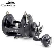 CAMEKOON Conventional Saltwater Star Drag Reel Right Hand Drum Trolling Fishing